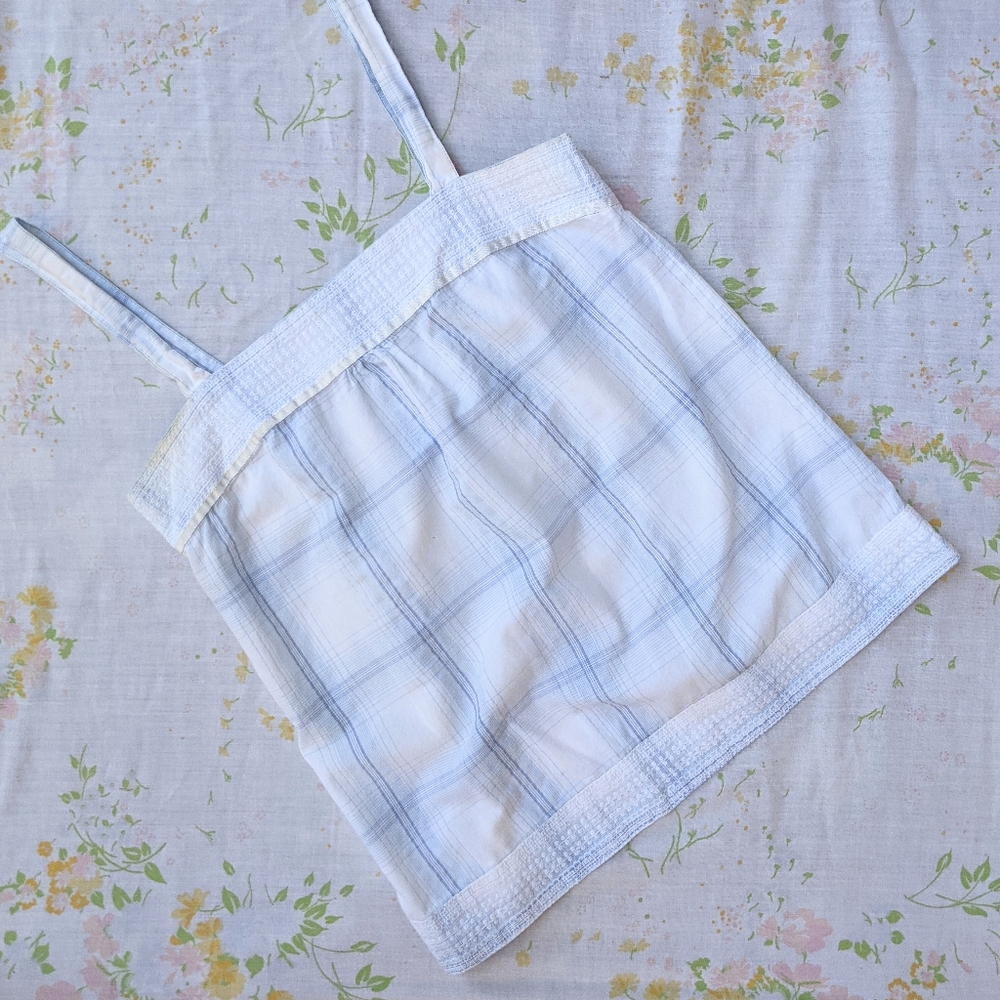 Baby Blue Cotton Prairie Top - Picture 2 of 4